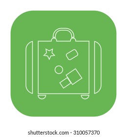 vector illustration of modern icon trunk