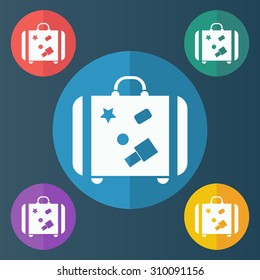 vector illustration of modern icon trunk
