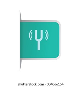 vector illustration of modern icon tuning fork
