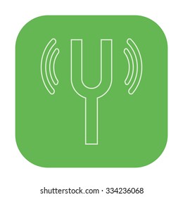 vector illustration of modern icon tuning fork
