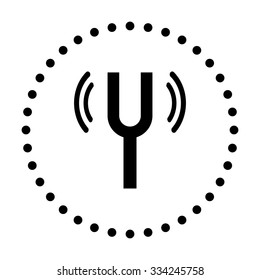 vector illustration of modern icon tuning fork