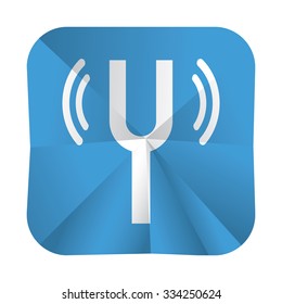 vector illustration of modern icon tuning fork