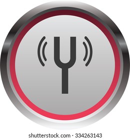 vector illustration of modern icon tuning fork