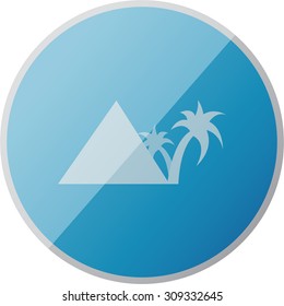 vector illustration of modern icon vacation