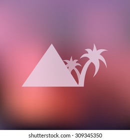 vector illustration of modern icon vacation