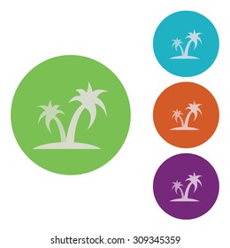 vector illustration of modern icon vacation