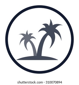 vector illustration of modern icon vacation