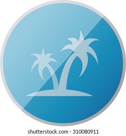 vector illustration of modern icon vacation
