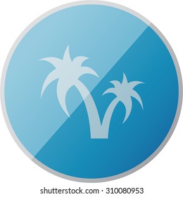vector illustration of modern icon vacation
