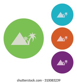vector illustration of modern icon vacation