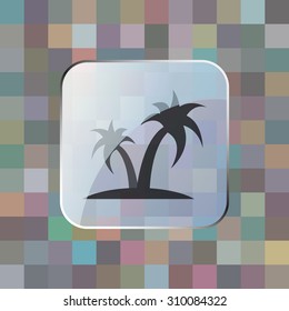 vector illustration of modern icon vacation