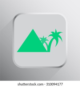 vector illustration of modern icon vacation
