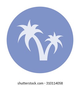 vector illustration of modern icon vacation