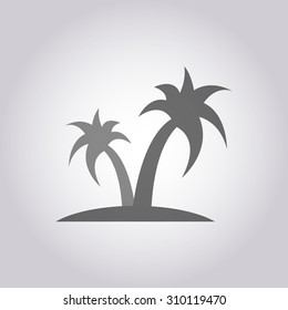 vector illustration of modern icon vacation