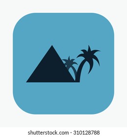 vector illustration of modern icon vacation