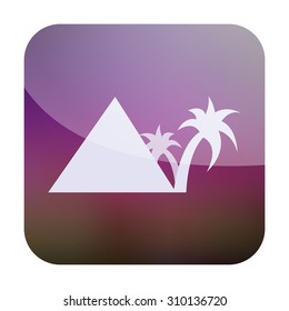 vector illustration of modern icon vacation