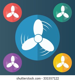 vector illustration of modern icon ventilation