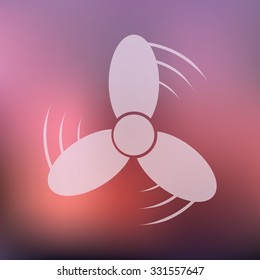vector illustration of modern icon ventilation
