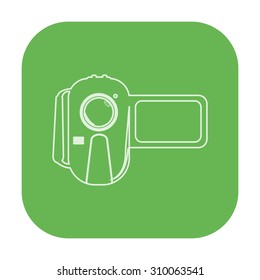 vector illustration of modern icon video camera