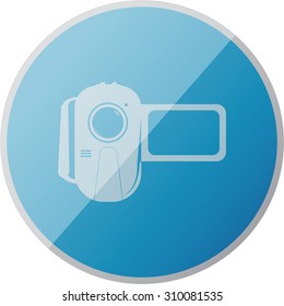 vector illustration of modern icon video camera