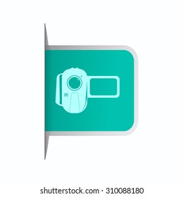 vector illustration of modern icon video camera