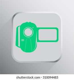 vector illustration of modern icon video camera