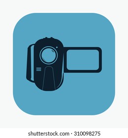 vector illustration of modern icon video camera