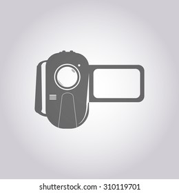 vector illustration of modern icon video camera