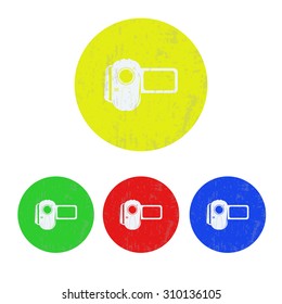 vector illustration of modern icon video camera