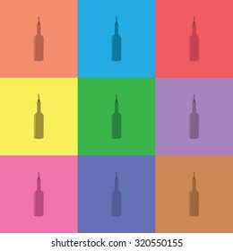 vector illustration of modern icon vine