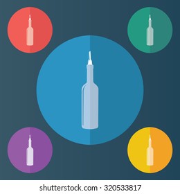 vector illustration of modern icon vinegar