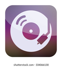 vector illustration of modern icon vinyl