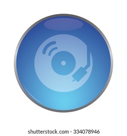 vector illustration of modern icon vinyl