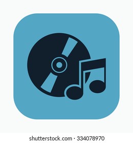 vector illustration of modern icon vinyl