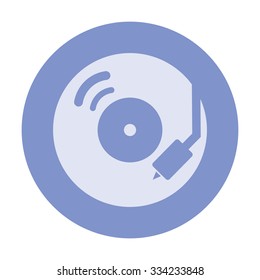 vector illustration of modern icon vinyl