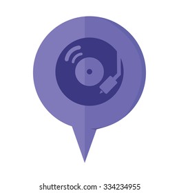vector illustration of modern icon vinyl