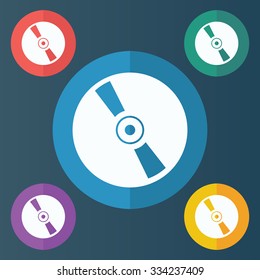 vector illustration of modern icon vinyl