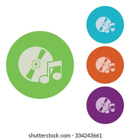 vector illustration of modern icon vinyl