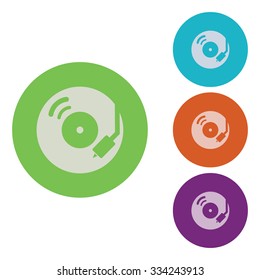 vector illustration of modern icon vinyl