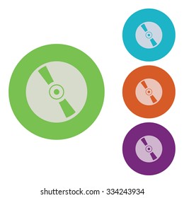 vector illustration of modern icon vinyl