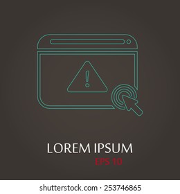 vector illustration of modern  icon virus
