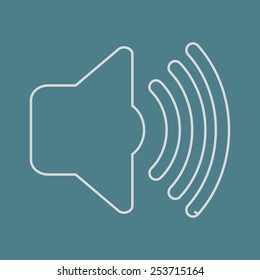 vector illustration of modern  icon volume