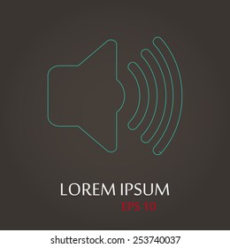 vector illustration of modern icon volume