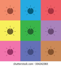 vector illustration of modern icon volume music