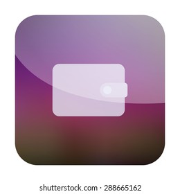 vector illustration of modern icon wallet