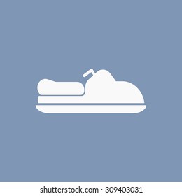 vector illustration of modern icon water scooter
