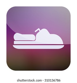 vector illustration of modern icon water scooter