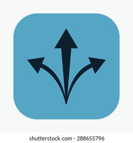vector illustration of modern icon way