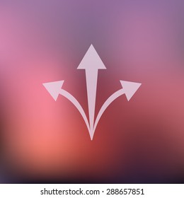 vector illustration of modern icon way
