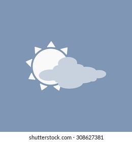 vector illustration of modern icon weather
